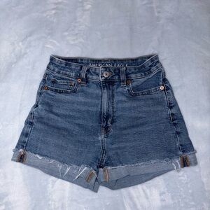 American Eagle High rise jean shorts